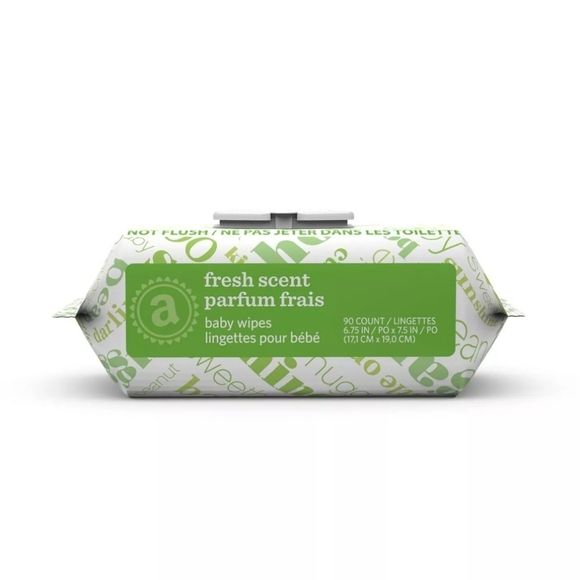 Lot of 2 Amazon Elements Baby Wipes Fresh Scent Total 180 Wipes Exp 07/2026 New - Picture 6 of 7